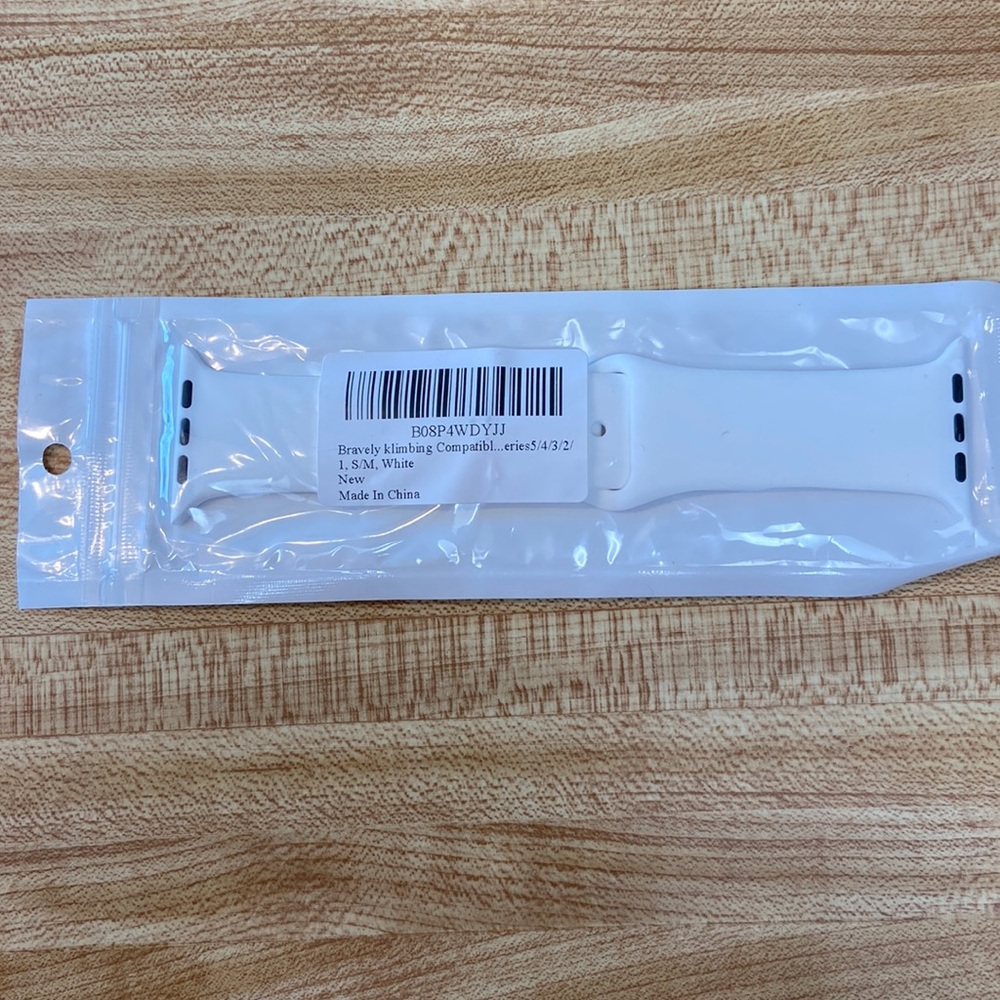White Apple Watch band. S/M